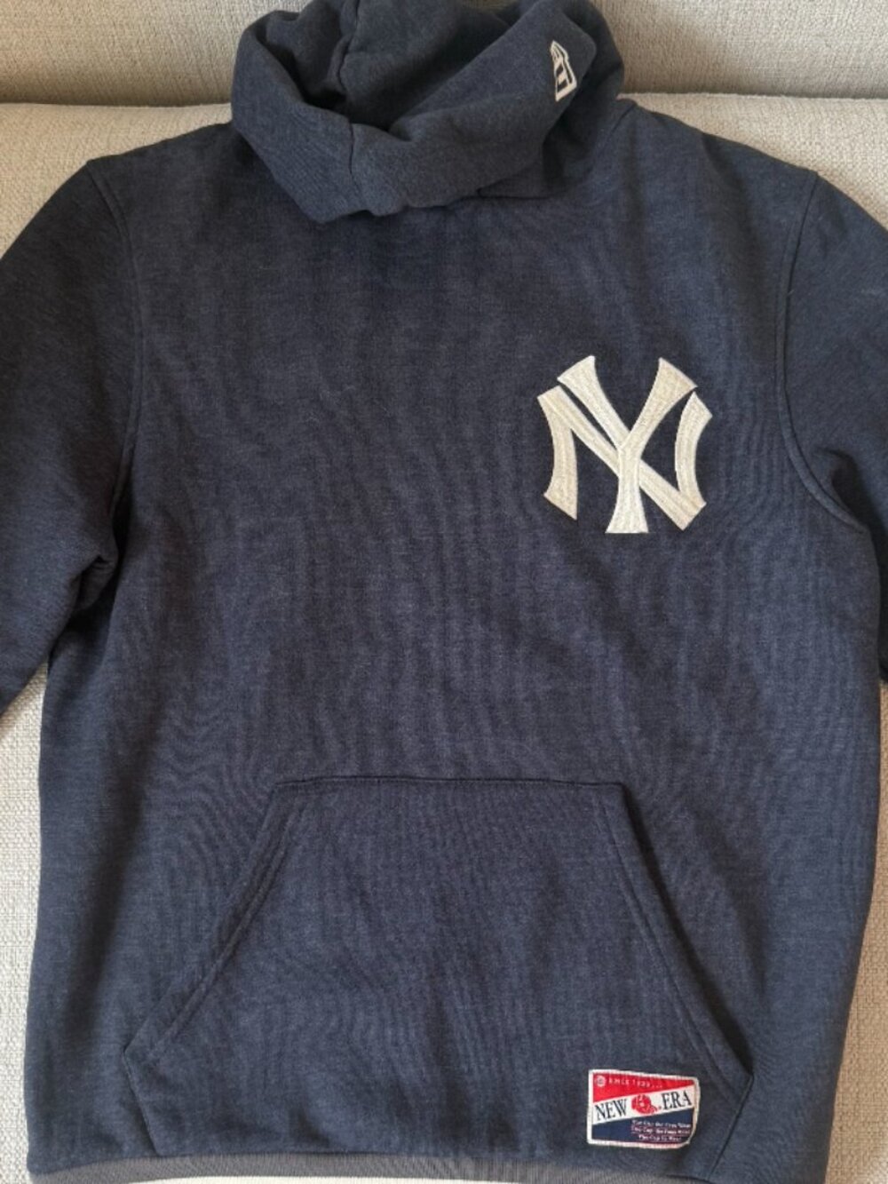 NY Yankees embroidered hoodie varsity style sweatshirt